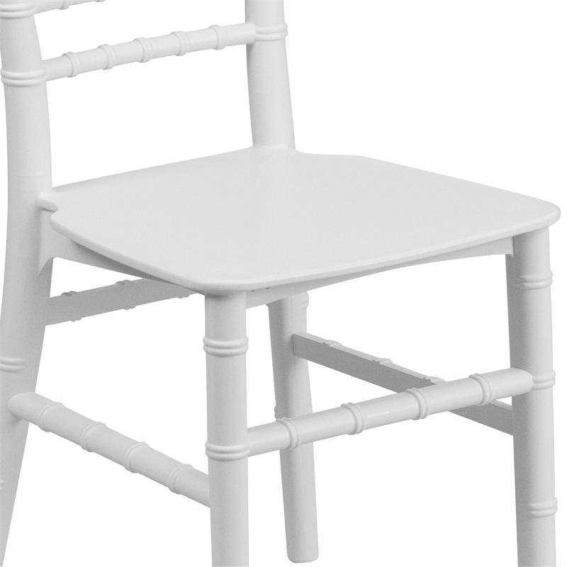 Scranton & Co Kids Resin Chiavari Event Chair in White
