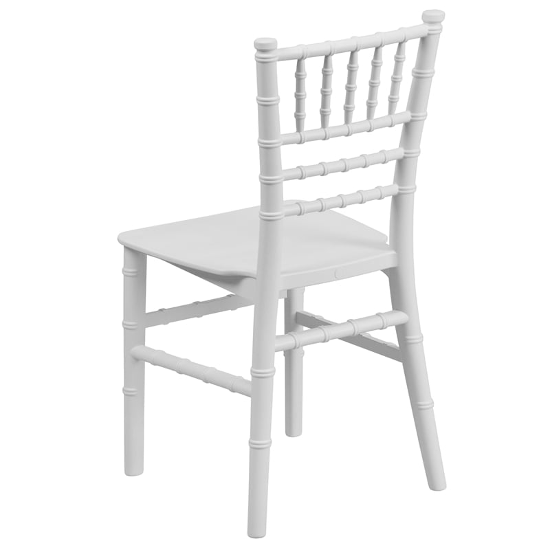 Scranton & Co Kids Resin Chiavari Event Chair in White