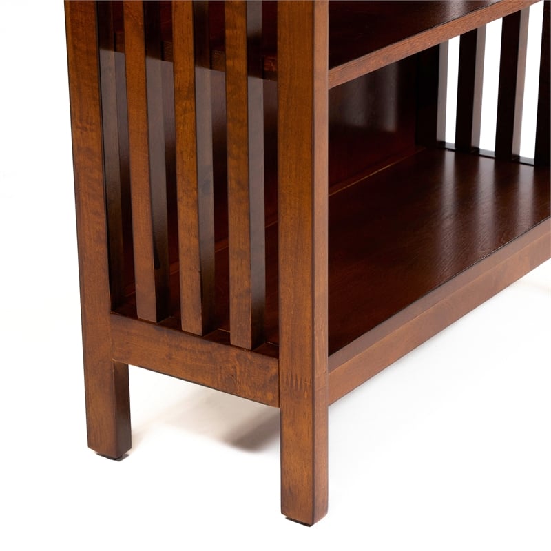 Scranton & Co Wood 5-Shelf Bookcase in Antique Oak Finish