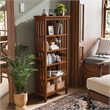 Scranton & Co Wood 5-Shelf Bookcase in Antique Oak Finish