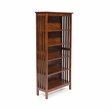 Scranton & Co Wood 5-Shelf Bookcase in Antique Oak Finish