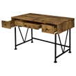 Scranton & Co 47-Inch 3-Drawer Wood Writing Desk in Rustic Nutmeg
