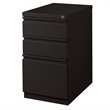 Scranton & Co 23-in Deep Mobile Metal 3-Drawer Pedestal File Black