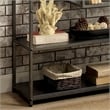 Scranton & Co Powder Coated Gray 6-Shelf Industrial Metal Bookcase