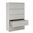 Scranton & Co 42-in Wide Metal 5-Drawer Lateral File Cabinet Light Gray