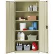 Scranton & Co Welded Metal Storage Cabinet with 4 Shelves in Putty