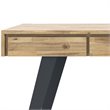 Scranton & Co Solid Acacia Wood Writing Desk in Distressed Golden Wheat