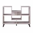 Scranton & Co Wood 6-Shelf Console Table in White Oak Finish