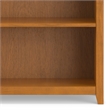 Scranton & Co Solid Wood 5 Shelf Bookcase in Light Golden Brown