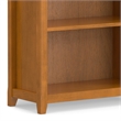 Scranton & Co Solid Wood 5 Shelf Bookcase in Light Golden Brown