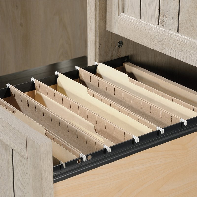 Scranton & Co Engineered Wood Computer Desk with Chalked Chestnut Finish