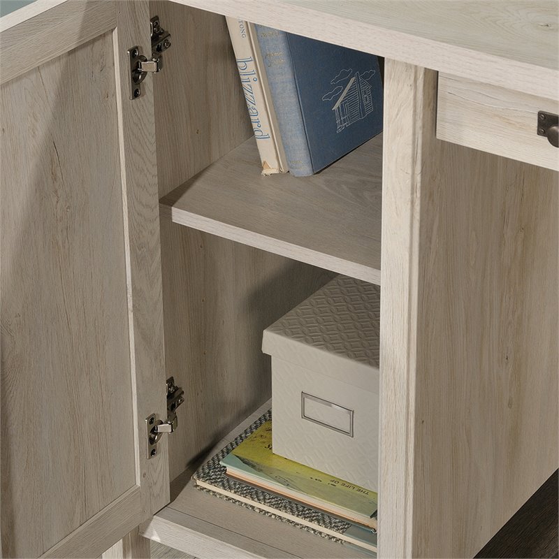 Scranton & Co Engineered Wood Computer Desk with Chalked Chestnut Finish