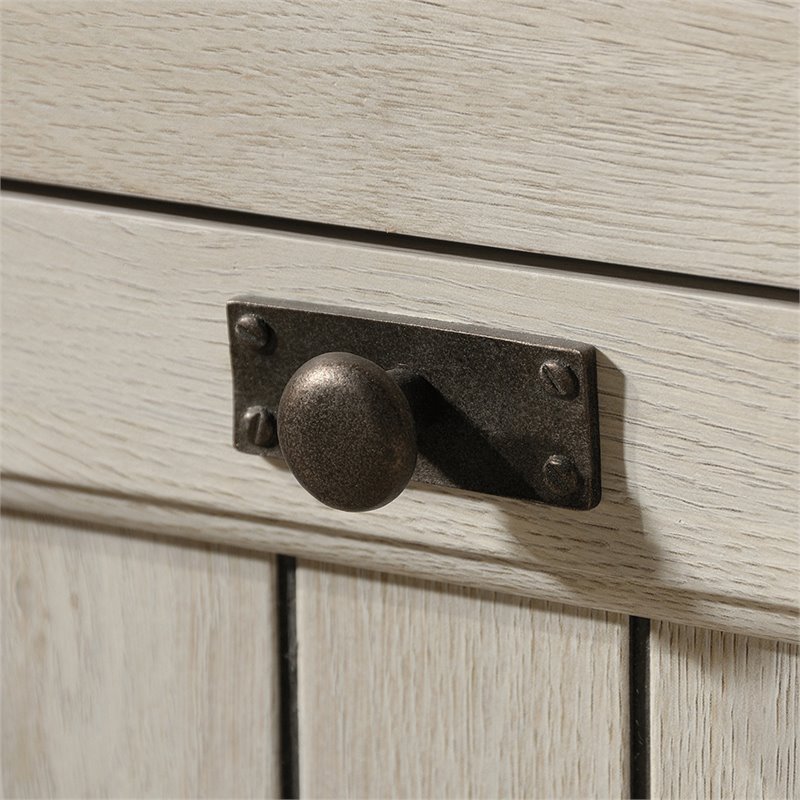 Scranton & Co Engineered Wood Computer Desk with Chalked Chestnut Finish