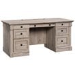 Scranton & Co Engineered Wood Executive Desk with Split Oak Finish