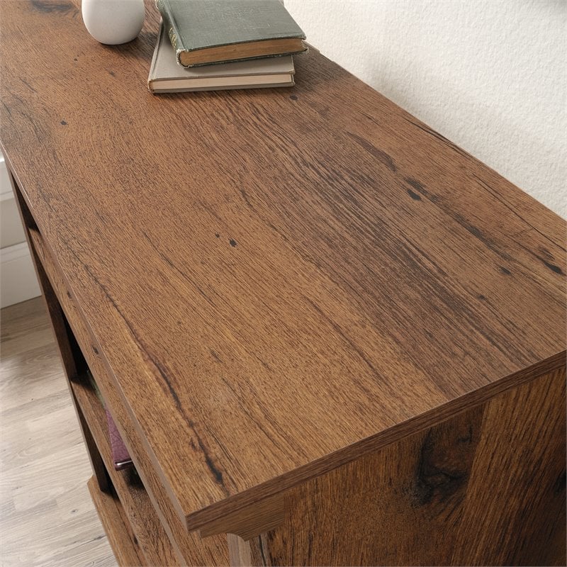 Scranton & Co 3-Shelf Bookcase in Vintage Oak Finish with Adjustable Shelves
