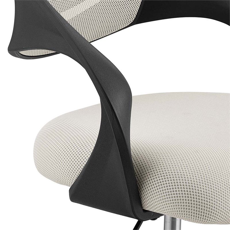 Scranton & Co Adjustable Ergonomic Drafting Chair in Gray Mesh