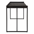 Scranton & Co Modern Wood Computer Desk with USB Port in Black