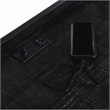 Scranton & Co Modern Wood Computer Desk with USB Port in Black