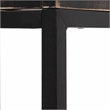 Scranton & Co Modern Wood Computer Desk with USB Port in Black