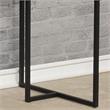 Scranton & Co Modern Wood Computer Desk with USB Port in Black