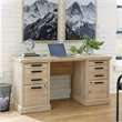 Scranton & Co Credenza Desk with File Storage in Prime Oak Finish
