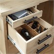 Scranton & Co Credenza Desk with File Storage in Prime Oak Finish