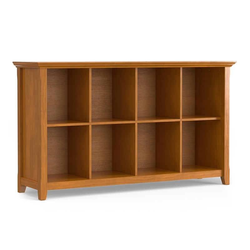 Scranton & Co 8-Cube Light Golden Brown Wood Sofa Table