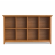 Scranton & Co 8-Cube Light Golden Brown Wood Sofa Table