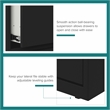 Scranton & Co Metal 2-Drawer Lateral File Cabinet in Black