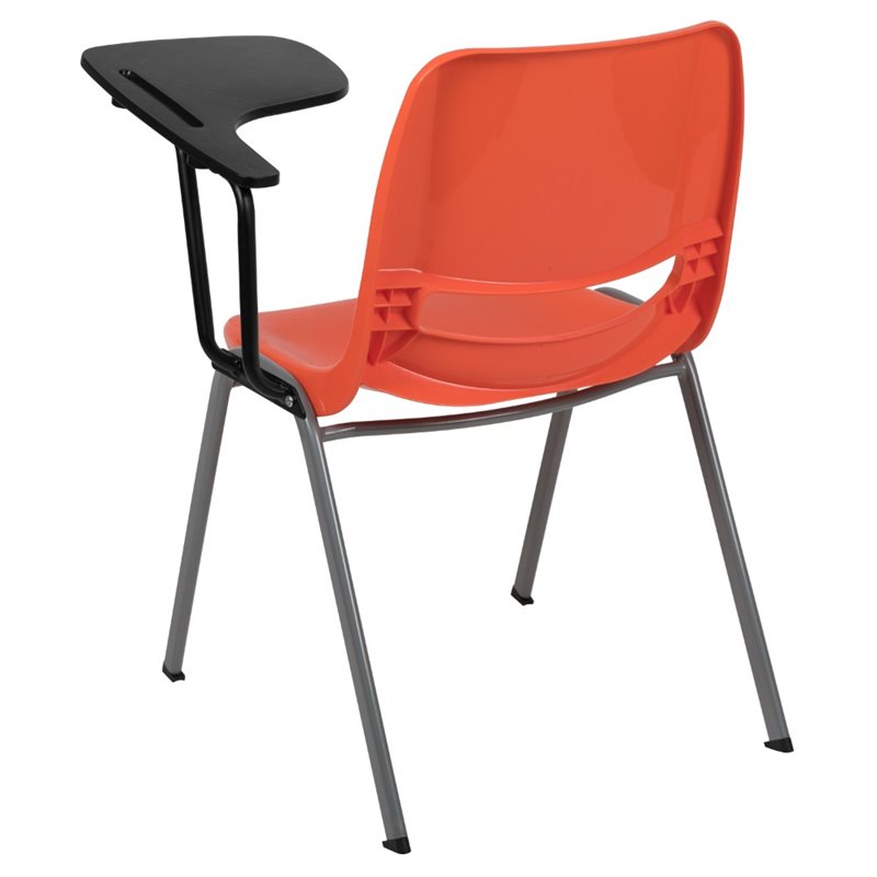 Scranton & Co Classroom Chair with Left Arm Tablet in Orange