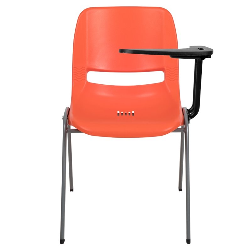 Scranton & Co Classroom Chair with Left Arm Tablet in Orange