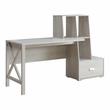 Scranton & Co Wood Desk with Multi-Storage in White Oak