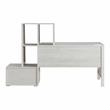Scranton & Co Wood Desk with Multi-Storage in White Oak