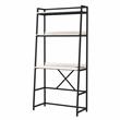 Scranton & Co Transitional Metal Writing Desk with USB in Oak