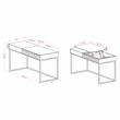 Scranton & Co Contemporary Lift-Top Writing Desk in Walnut Finish