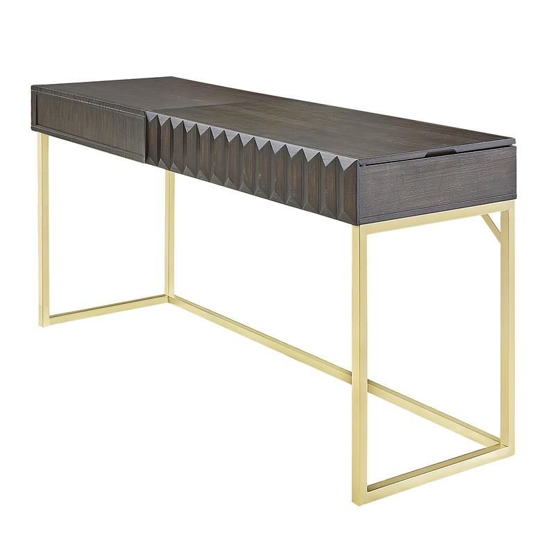 Scranton & Co Contemporary Lift-Top Writing Desk in Walnut Finish