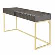 Scranton & Co Contemporary Lift-Top Writing Desk in Walnut Finish