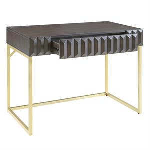 Scranton & Co Writing Desk with USB Port in Walnut Finish