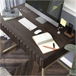 Scranton & Co Writing Desk with USB Port in Walnut Finish