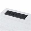 Scranton & Co 2-Piece L-Shaped Writing Desk Set in White Finish