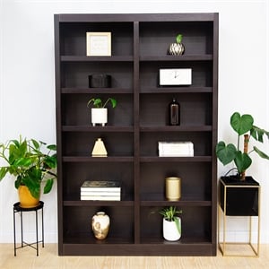 Scranton & Co 10-Shelf 84&quot Tall Wood Bookcase in Espresso Finish