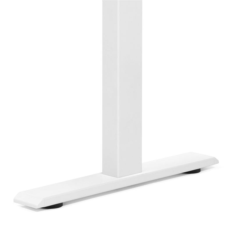 Scranton & Co Height Adjustable Desk in White and Maple