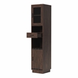 Scranton & Co Multimedia Storage Tower Cabinet in Vintage Walnut Finish