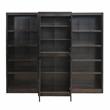 Scranton & Co 15 Shelf Espresso Wood Bookcase with Storage Cabinet