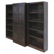 Scranton & Co 15 Shelf Espresso Wood Bookcase with Storage Cabinet
