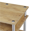 Scranton & Co No-Tools Student Desk with Shelves in Light Oak