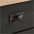 Scranton & Co L-Shaped Desk with Storage in Raven Oak Finish
