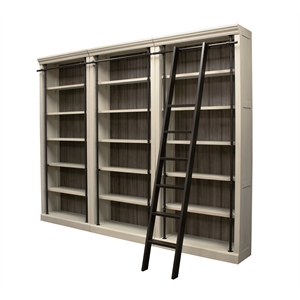 Scranton & Co 94-Inch Tall 3-Piece Wood Bookcase Wall in White
