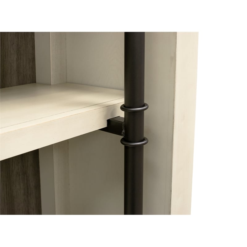 Scranton & Co 94-Inch Tall 3-Piece Wood Bookcase Wall in White