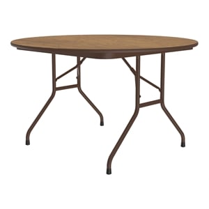 Scranton & Co 29x48&quot Wood Folding Table with Oak Finish